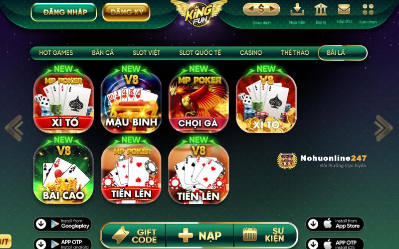 Game bài đỉnh cao Kingfun